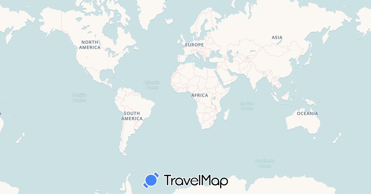 TravelMap itinerary: driving in Bahamas, Canada, United States (North America)